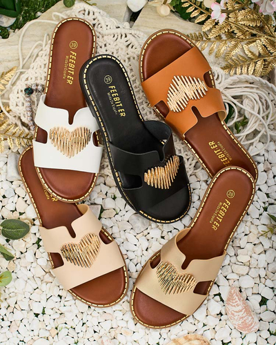 Royalfashion Женские шлепанцы на плоской подошве Ortyca