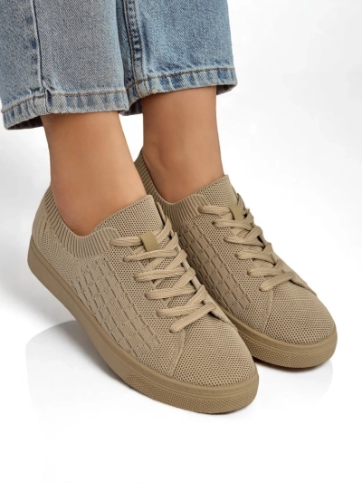 Royalfashion Livia Classico Light Brown Trivium Women's Fabric Sneakers