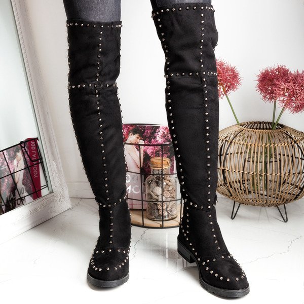 Flat boots with Magus studs - Footwear