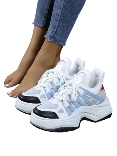 Royalfashion Women's sporty sneakers on a thicker sole Loness