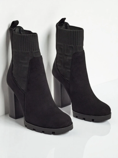Women's Vansoria Eco-Suede Ankle Boots with Block Heel