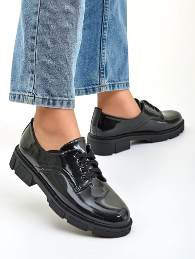 Royalfashion Women's patent leather shoes Omey