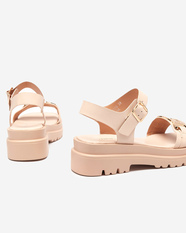 Beige women's sandals Blascita - Footwear