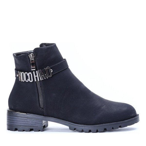 Czarne sztyblety Madina - Obuwie