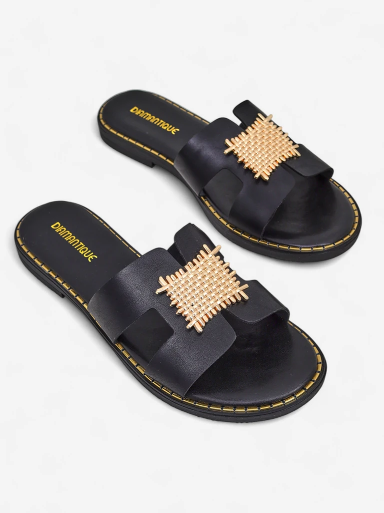 Royalfashion Women's embellished slides Crattes