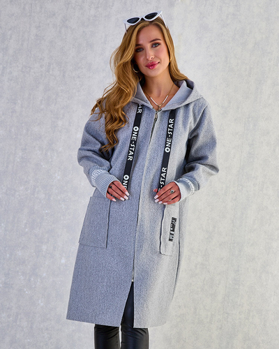 Royalfashion Женская куртка а'ля пальто до колен