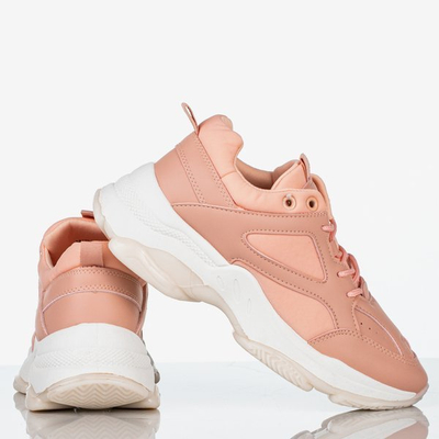 Różowe sneakersy damskie Youth - Obuwie