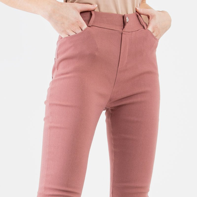 Women's pink fabric tubes - Clothing