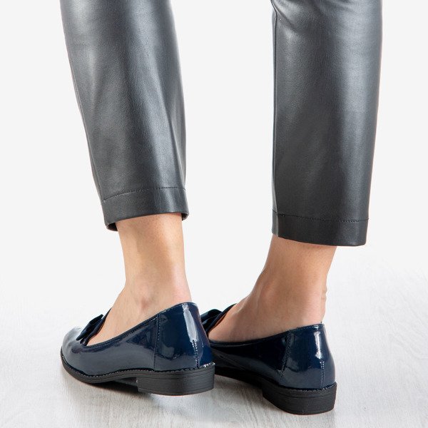 Dark blue women's loafers Holli - Footwear 1