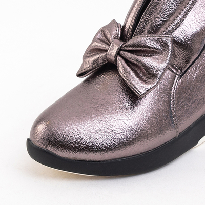 Graphite children's sports shoes with Elira decorations - Footwear