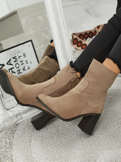Women's Rune Fast Faux Suede Heeled Ankle Boots