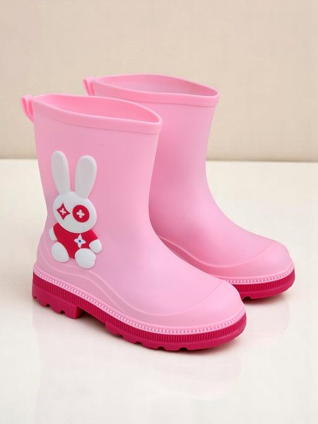Royalfashion Infanaj pluvbotoj kun kunikleto Bunny Splash