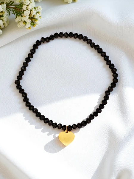 Royalfashion Sieviešu rokassprādze ar sirsniņas piekariņu