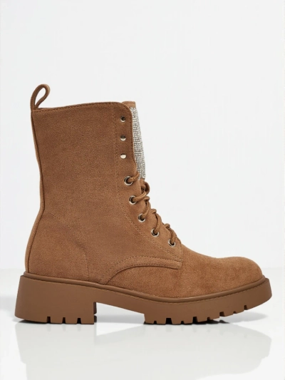 Eco Suede Lace-up Women's Ankle Boots Ferlyne