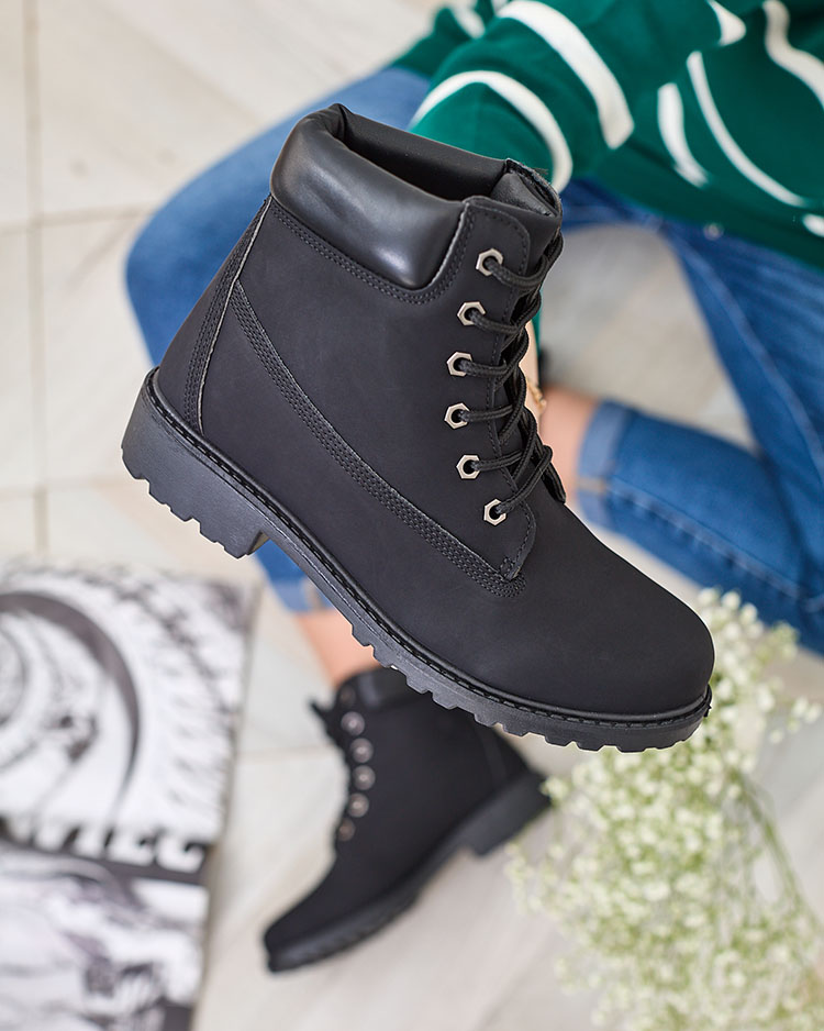 Royalfashion Черные женские трепперы Karveliea