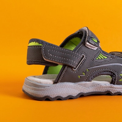 OUTLET Gray boys' Ararat velcro sandals - Footwear