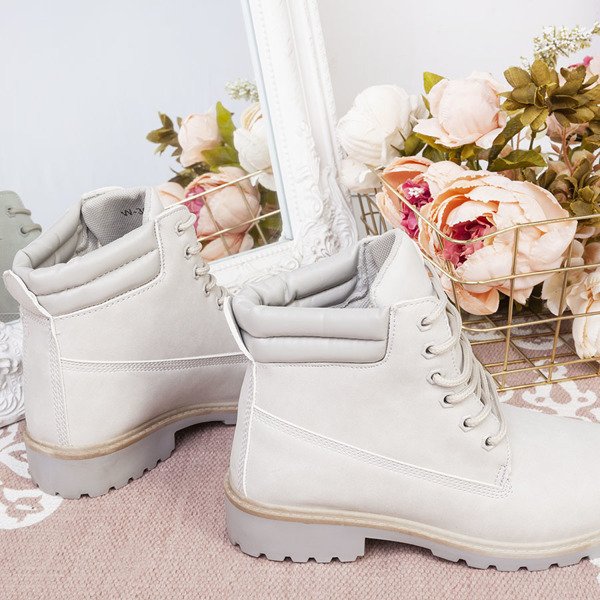 Szare trapery damskie Sytta - Obuwie