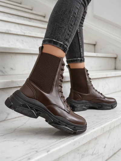Royalfashion Women's work style ankle boots Ronoppa