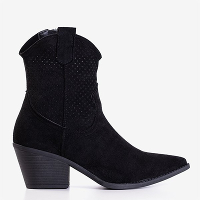 Black openwork boots a'la cowboy boots Bakkerom - Footwear