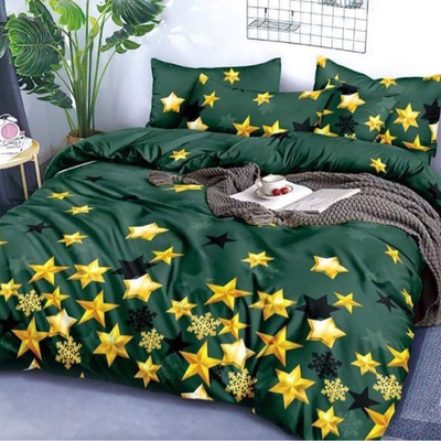 Christmas bedding with stars 200x220 set of 4 pieces - Bed linen