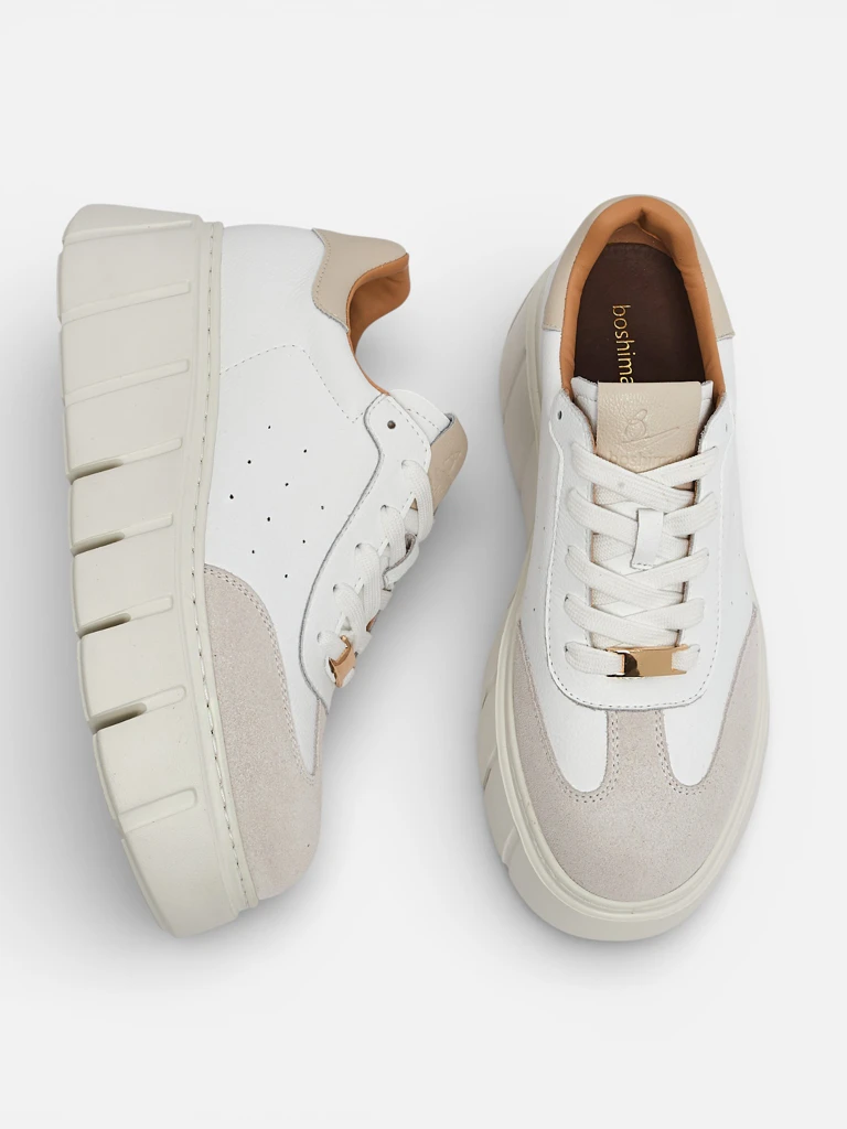 Sportowe sneakers damskie ze skóry naturalnej Taures Lav