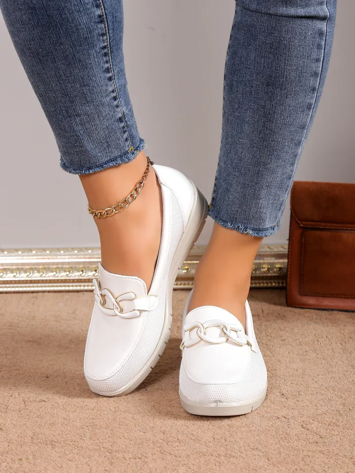 Royalfashion Women's moccasins on a low wedge Hofride