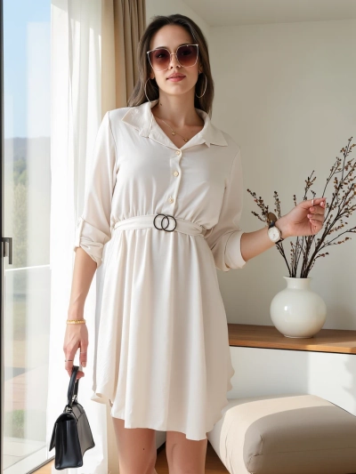 Royalfashion Elegant women’s knee-length dress