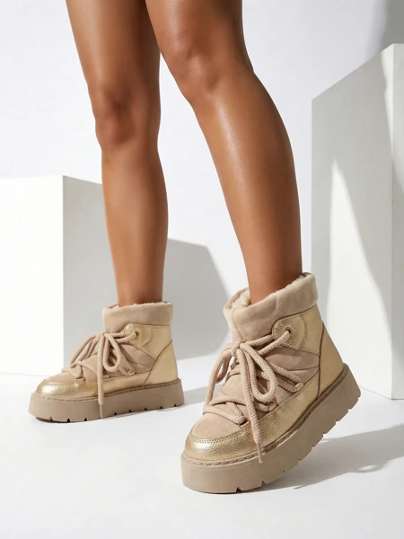 Royalfashion Sieviešu aukstuma zābaki ar šnirpiem, modelis Iniuc