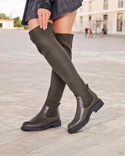 Royalfashion Women's slip-on boots Bifonus