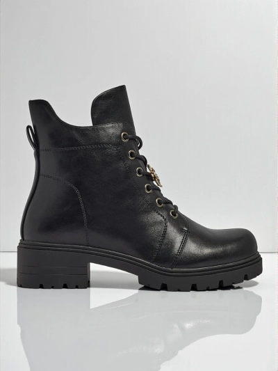 Eco-Leather Lace-Up Women's Ankle Boots Veltih