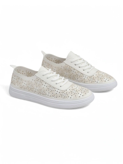 Royalfashion Lace-up women's sporty shoes with a print Fennie