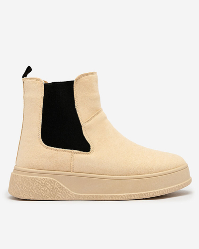 Royalfashion Beige women's boots a'la snow boots Uteris