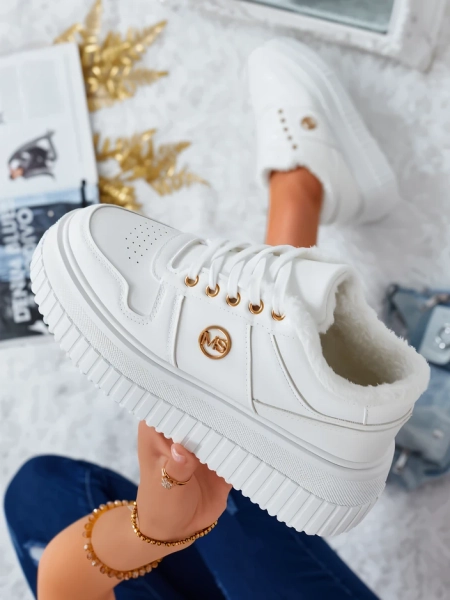 Royalfashion Siltas sieviešu kedas ar kažokādu Rozit