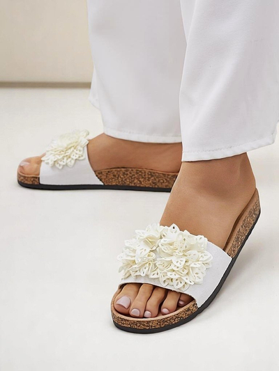 Royalfashion женские шлепанцы с маленькими цветочками Occes