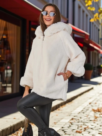 Пальто из искусственного меха для женщин от Royalfashion