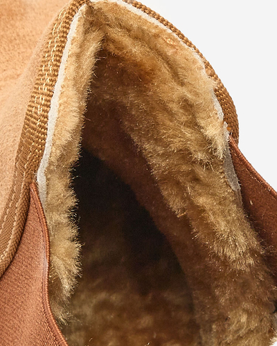 Royalfashion Brown women's platform snow boots Stiellsia