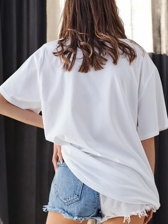 Royalfashion Женская хлопковая футболка Романтическая бабочка