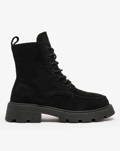 Royalfashion Black women's Oroccar lace-up boots