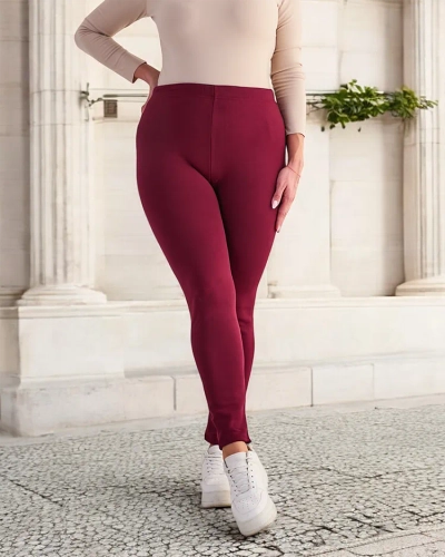 Royalfashion Женские утепленные брюки-треггинсы PLUS SIZE