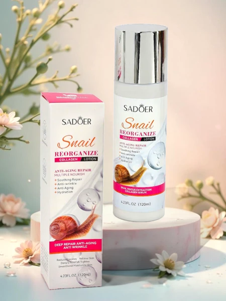 Emulsio lenitiva con collageno e extracto de muco de limace