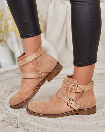 Royalfashion Sieviešu zābaki Geronsa ar izgriezumu