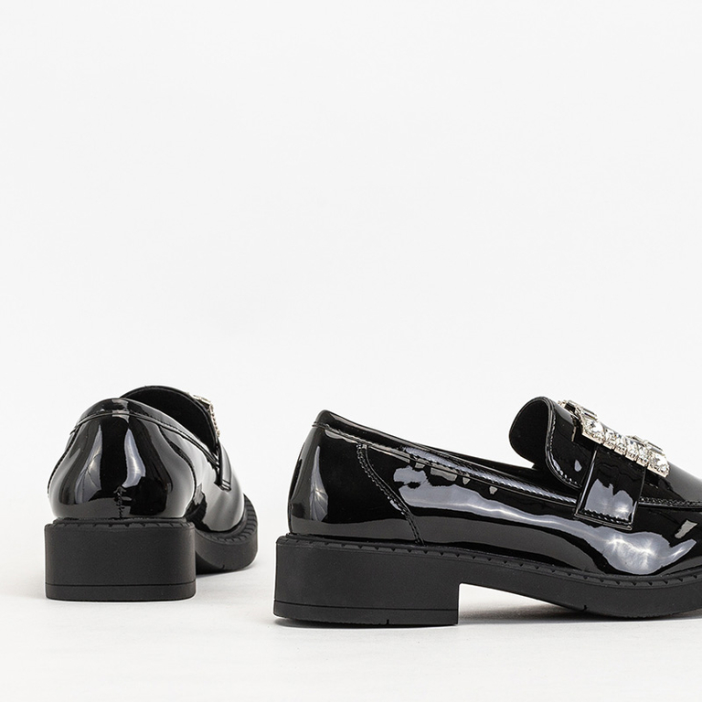 Melni sieviešu apavi ar Larri kristāliem - Apavi