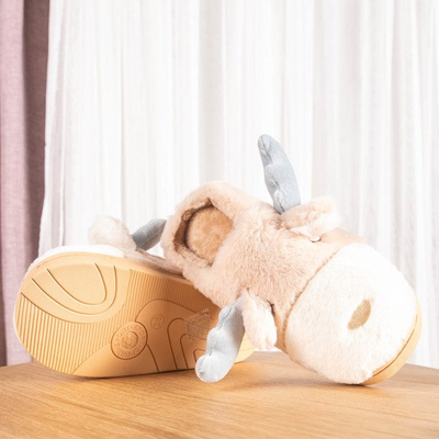 Beige reindeer slippers Sweet Reindeer - Footwear