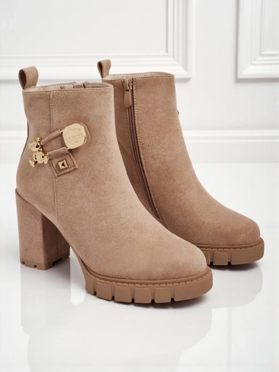 Women's Eco Suede Heeled Ankle Boots Bearr
