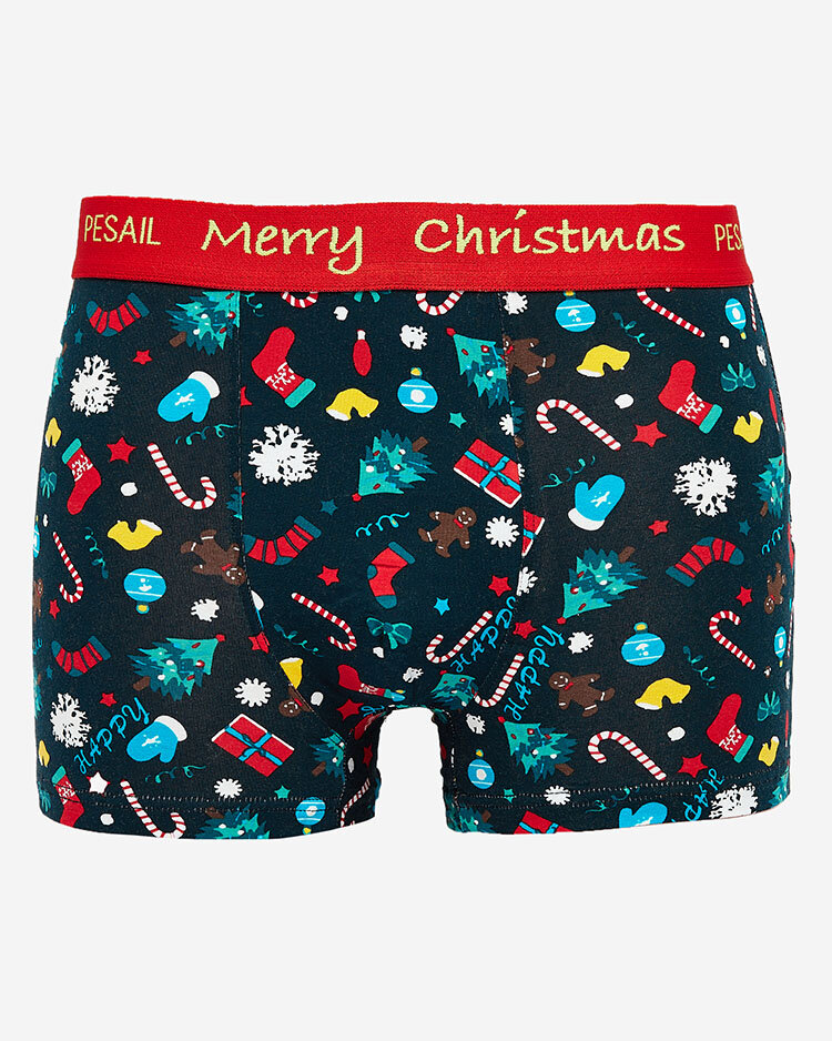 Royalfashion Men's Boxer Shorts with Christmas pattern