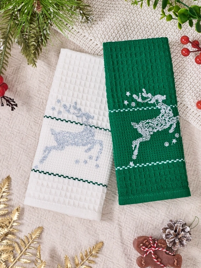 Royalfashion Holiday towel set Happy New Year