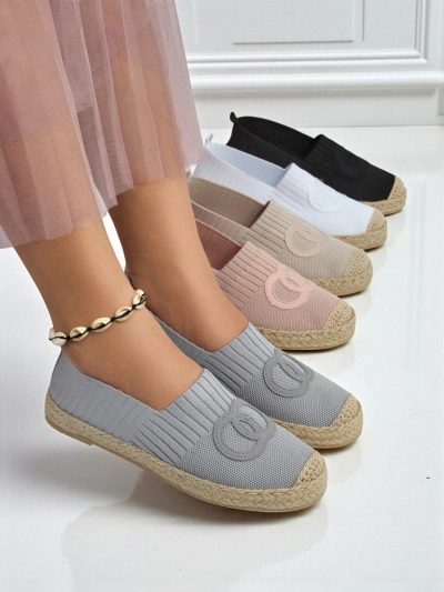 Ženske espadrile Callista Verde – semiš, raven podplat, zelene