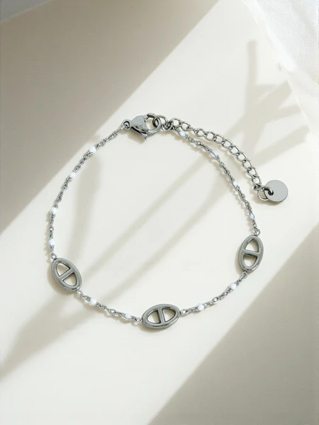 Aurea Clavis silver bracelet with beads