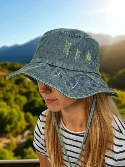 Perseida Women's Hat – Polyester Denim Beach Hat