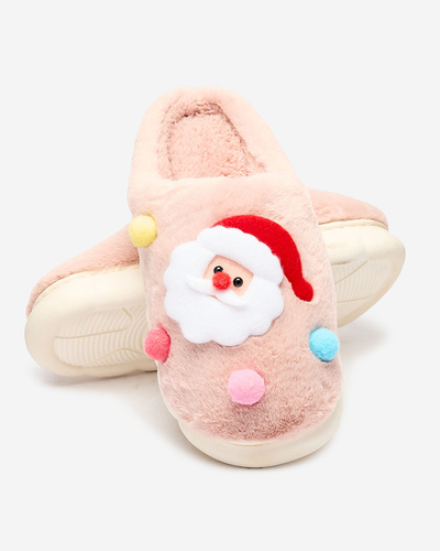 Royalfashion Christmas women's slippers in pink Fertemse